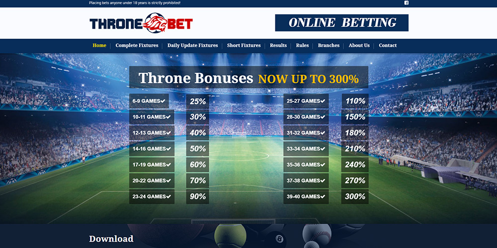 Thronebet — betting website