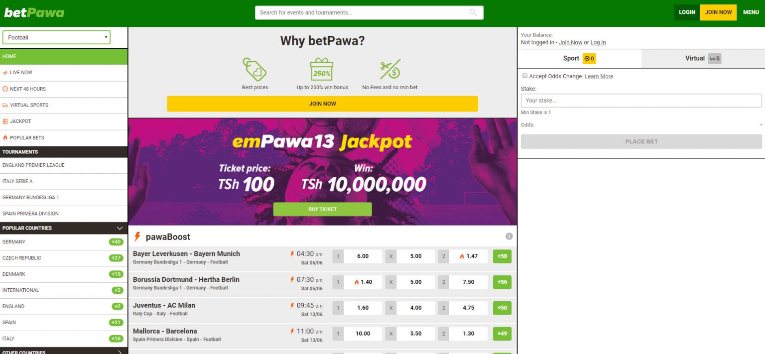 Betpawa Tanzania review  registration Welcome bonus 100%