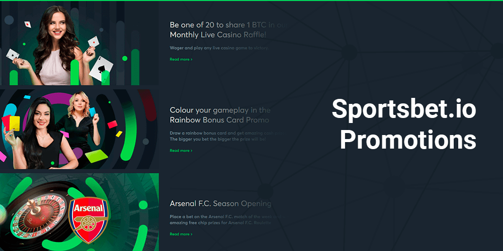 Sportsbet.io promotions and bonuses