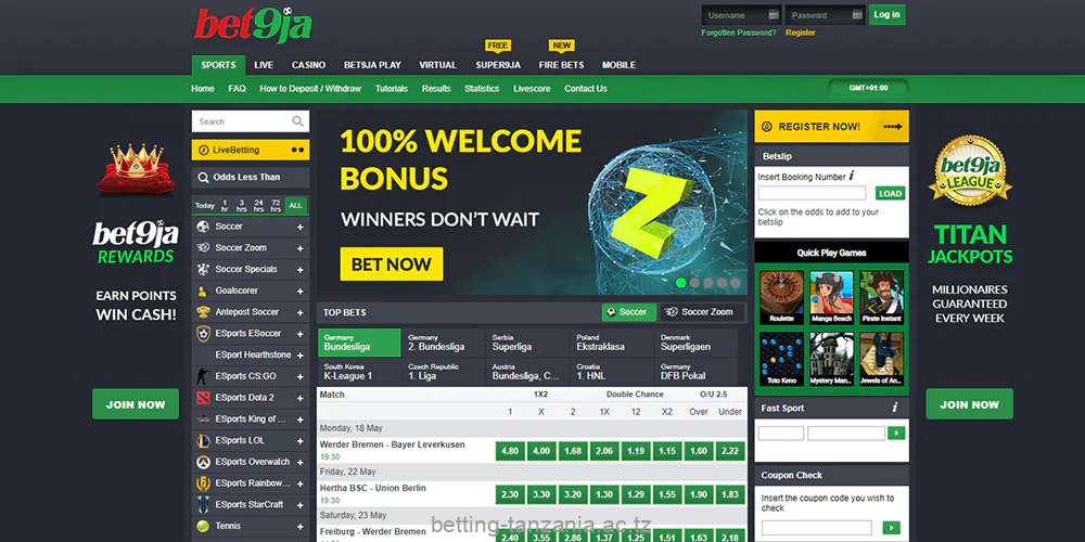 The Bet9ja betting site offers a wide variety of sports markets to choose from