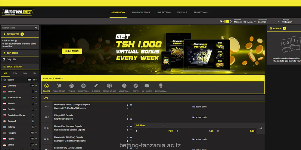 Steps for sports betting with BingwaBet Tanzania