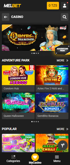 The Melbet app offers a wide selection of casino games