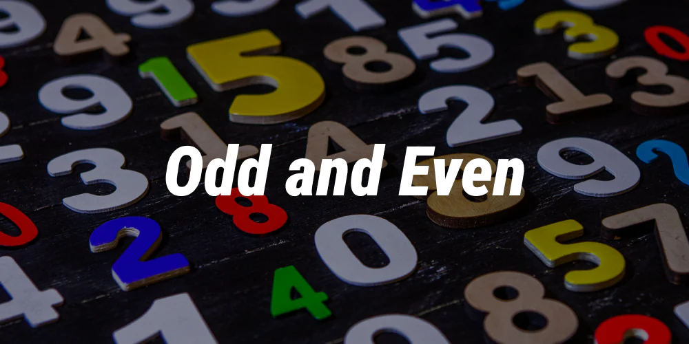 Detailed information on what is even and odd in sports betting