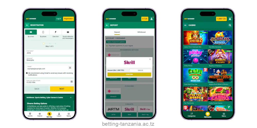 A detailed guide to playing on the Betwinner Tanzania app