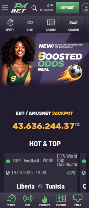 Pmbet App for sports betting and casino games in Tanzania