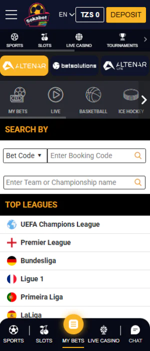 The Sokabet app has a user-friendly interface and feature set just like the website