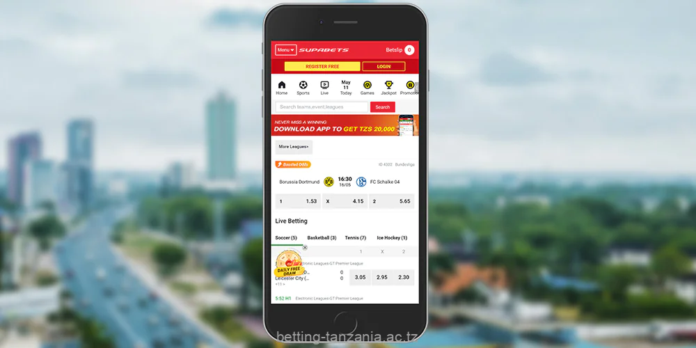 Supabets App Tanzania can be downloaded for free from the official website