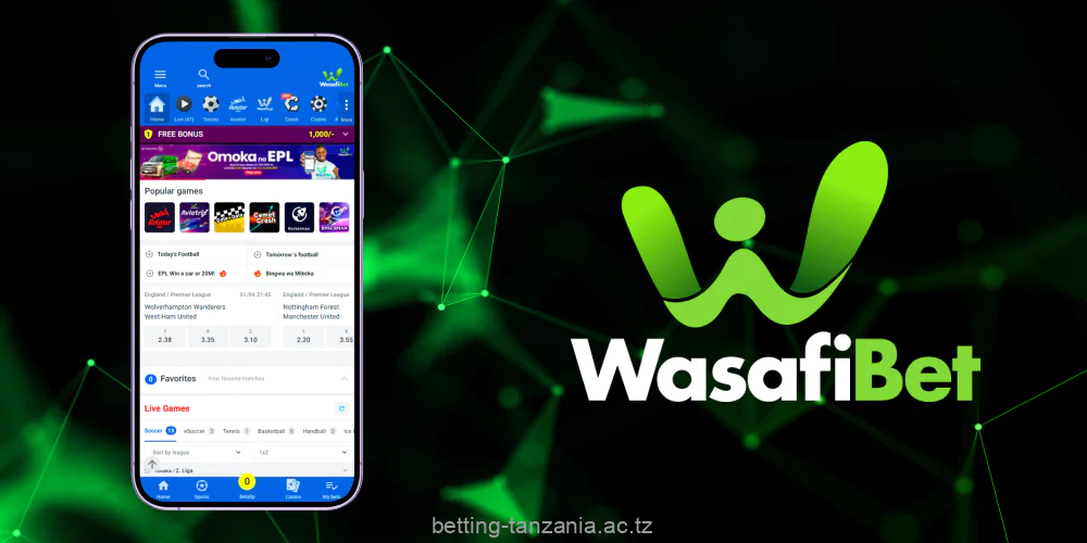 The application WasafiBet is a reliable choice for bettors in Tanzania