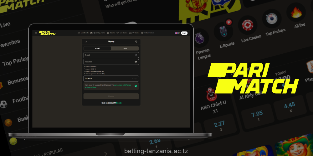 A quick Parimatch sign up lets users in Tanzania take advantage of everything the platform offers