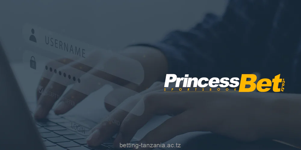 Register on the Princess Bet Tanzania website and get access to all the features of the platform
