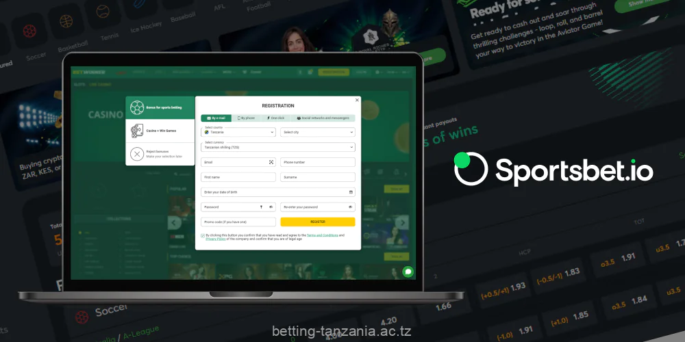 Once registered, Sportsbet users from Tanzania can legally play a large number of games and receive 24/7 support