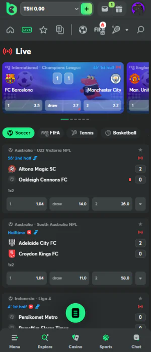 The BC Game app allows Tanzanian players to place live bets