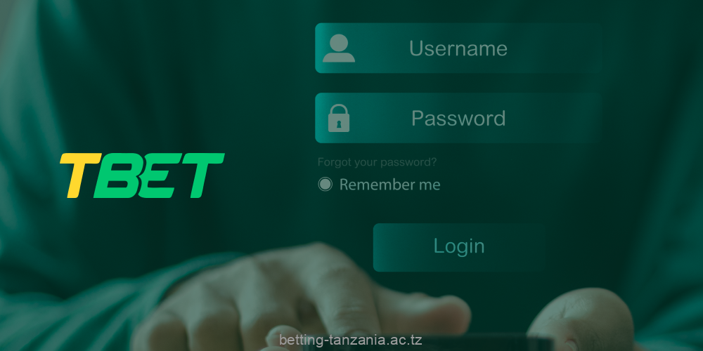 Registering with Tbet Tanzania is access to betting and other features of the platform