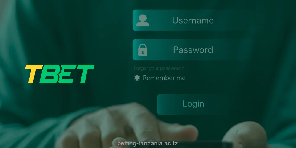 Registering with Tbet Tanzania is access to betting and other features of the platform