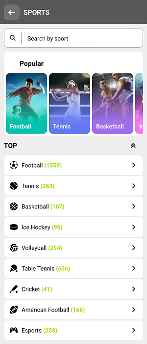 Popular sports you can bet on in the WinWin Tanzania app