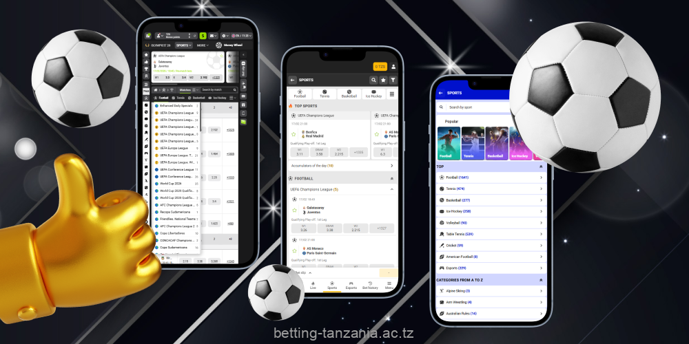 Tanzanian players prefer football betting apps that load quickly and support mobile payments