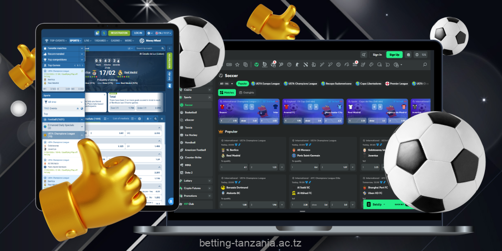 Top football betting sites in Tanzania offering the best betting odds