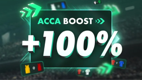 Bet365 bonus: Acca Boost +100%