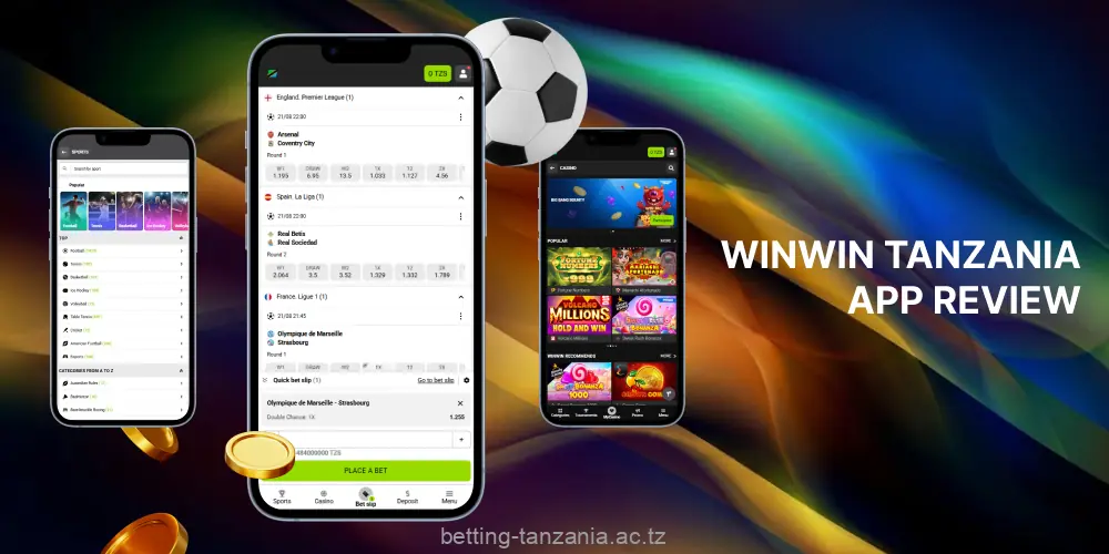 The WinWin mobile app for Android and iOS allows users in Tanzania to place bets and play on the go