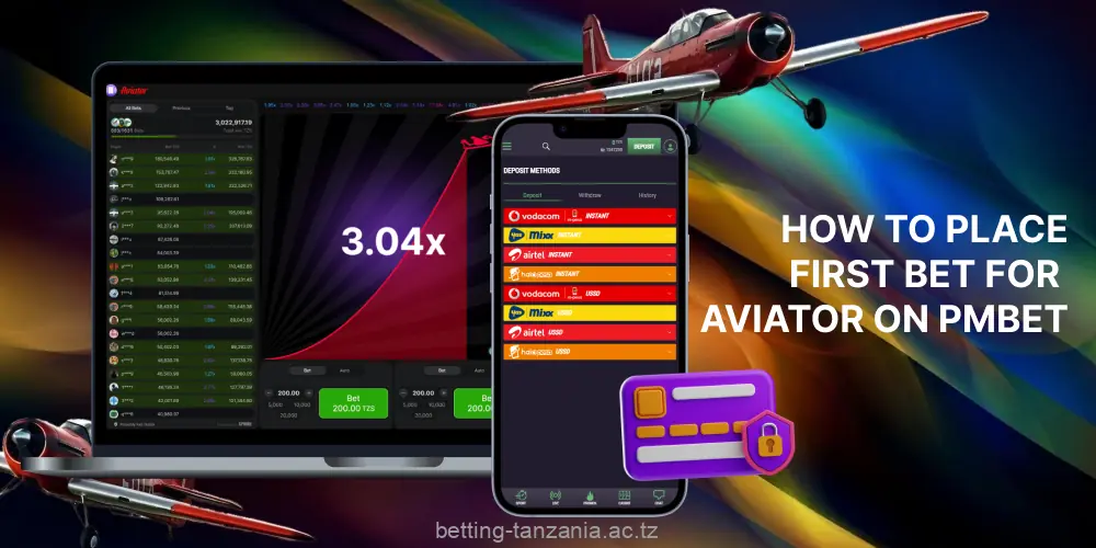 Aviator is available to Pmbet users in Tanzania